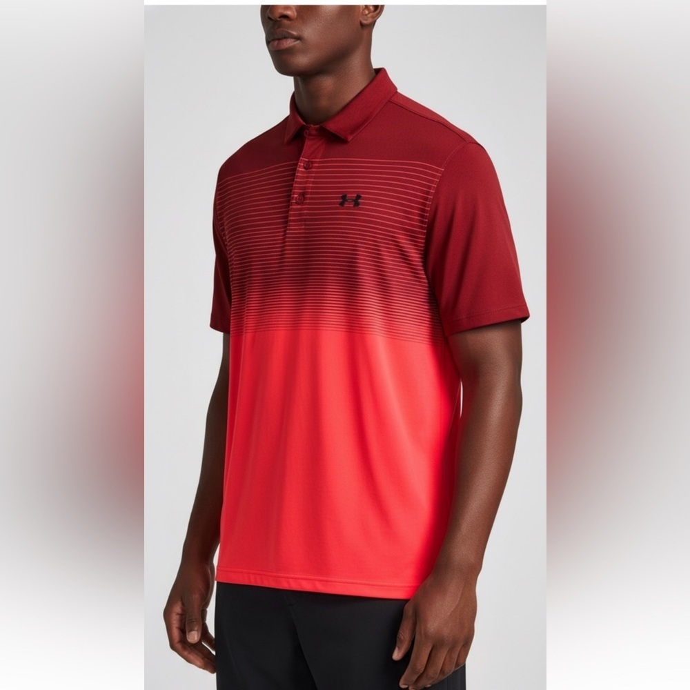 Under Armour Men's Red Ombre Polo